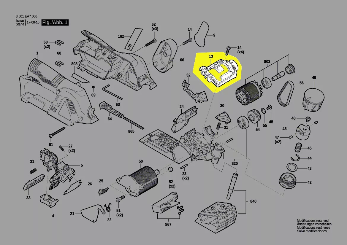 bride maintien moteur réf. 2 609 270 035 Bosch